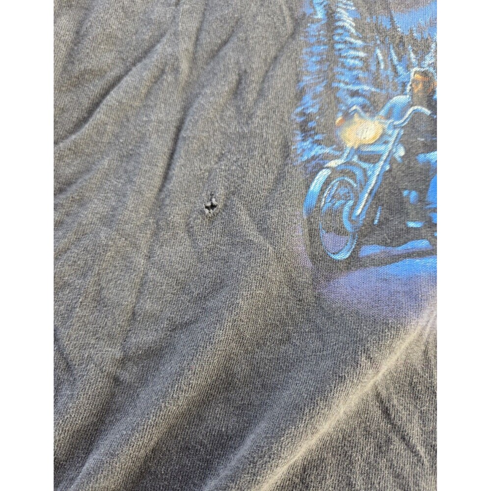 Vintage Late 90's Harley Davidson T Shirt XXL Wolf Ocala FL USA Made - Picture 5 of 11
